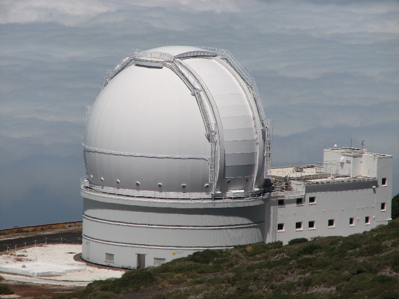 Die Kuppel des 4,2m Herschel Teleskops. Wir konnten whren des Besuches am 30.September 2008 das Teleskop im Innern besichtigen. Echt Super!